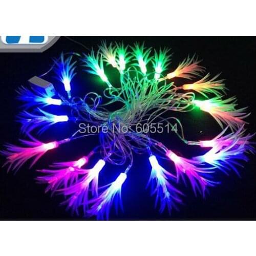 [Seven Neon]Free shipping 110V/220V White pine needle shape 4M 20leds party/Christmas/decoration/holiday led string light