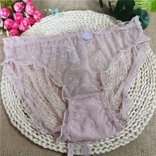 Triangular panties female cotton crotch hives warm house without marks in the waist of the ladies antibacterial solid color sexy