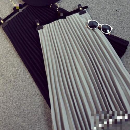 New 2020 Explosion Institute Wind Solid Elastic Waist Skirt Free Shipping