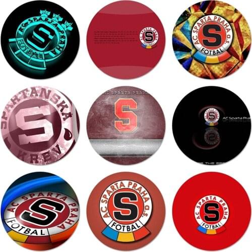 58mm SPARTA PRAHA Icons Pins Badge Decoration Brooches Metal Badges For Clothes Backpack Decoration