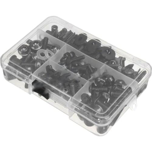 195PCS Universal Motorcycle Fairing Bolts Motorcycle Body Modification Bolts for Suzuki GSXR 600 750 1000