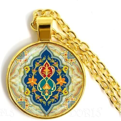 25mm Glass Dome Necklace Moroccan Ornament Circles Digital Collage Sheet Printable Images For Pendants Bottle Caps Bezel Tray