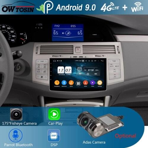 9" IPS 8Core Android 9.0 4G+64G Car Radio GPS Multimedia Player For Toyota Avalon 2006 2007 2008 2009 2010 DSP CarPlay Parrot BT