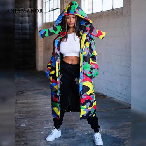 ANJAMANOR Women's Parkas With A Hood