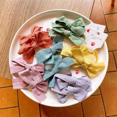 Childrens Elastic Hair Bands Baby Girls Hair Accessories Children Hair Wear Kids Headdress Hair Ring Head Rope Headwear 2 Piece