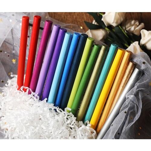DIY STAMP Wax Sticks for Melting Glue Gun Sealing Wax Sticks Wedding Party Invitation Sealing Wax for Fashion Gift Decoration