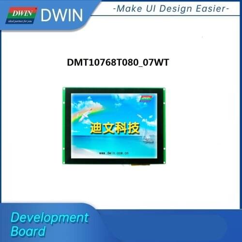 DWIN Intelligent UART LCD Module 8 Inch 1024*768 Resolution 65K Colors HMI Touch Screen
