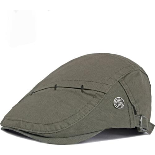 Fibonacci Retro Newsboy Caps Adult Berets Cap Men Solid Color Cotton Flatcap Hats Men Casual Peaked Hat Visors Casquette Hat