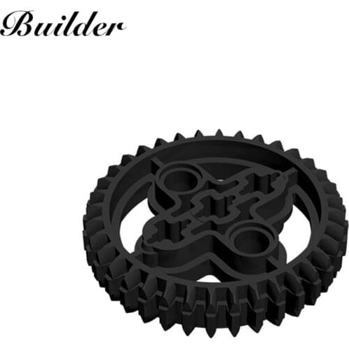 Little Builder 32498 MOC Technology Part 36 Tooth Gear 10pcs Building Blocks DIY Creative Assembles Particles Toys for Children