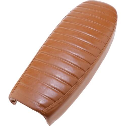 Motorcycle Leather Striped Soft-Grip Gripper Soft Seat Cover Retro Scrambler Seats Universal Fit For Yamaha KTM SX XC EXC XC-W