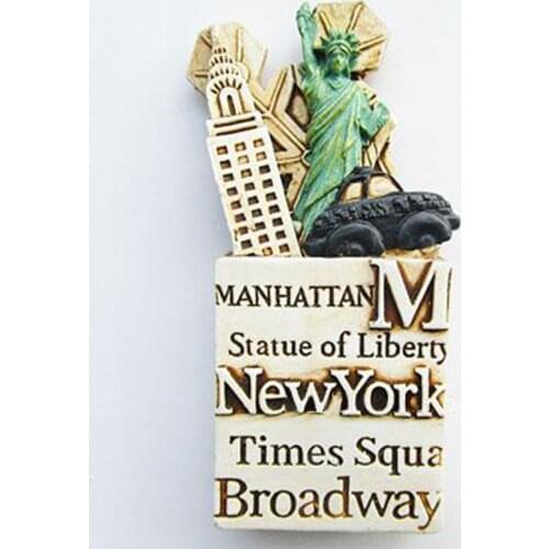New The Statue of Liberty New York 3D Resin Fridge Magnet Tourist Souvenir Gift