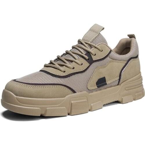 Men Tactical Military Army Boots Breathable Leather Mesh High Top Casual Desert Driving Shoes Mens SWAT Ankle Combat Boats