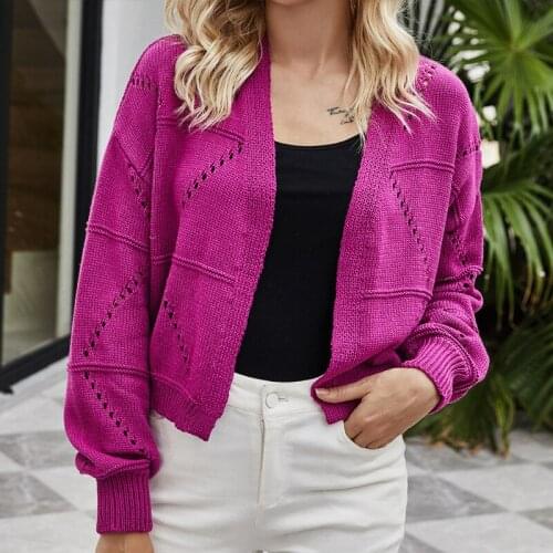 2021 New Sweater cardigans Women casual Loose Knitted Sweater Woman Spring Korean Warm Cardigan