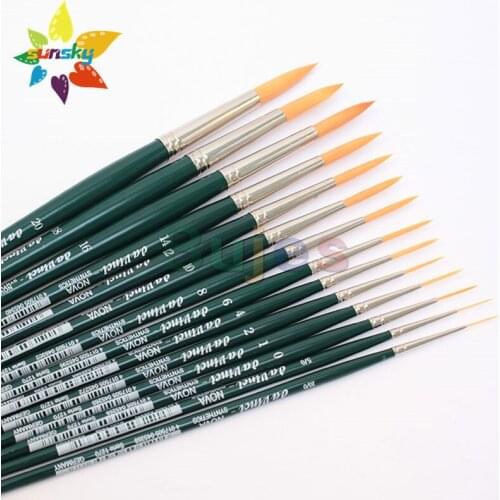 Original Germany da vinci NOVA 1270 Synthetic fiber hair Fine round head watercolor acrylic pigment Panting brush art supplies