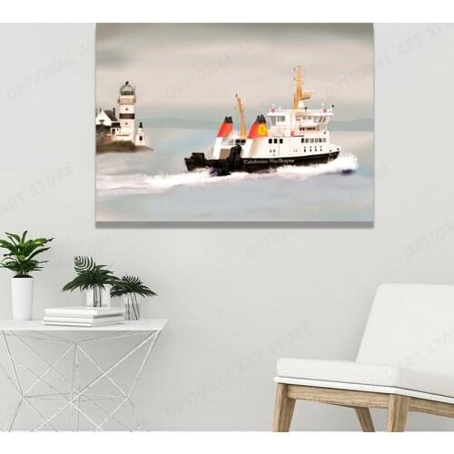Ferry To The Isle Of Bute Poster Art Picture Prints Home Decor Wall Canvas Painting Decoration For Living Room