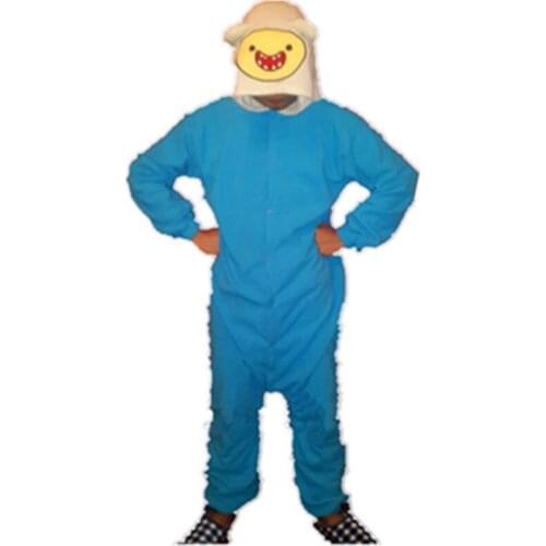 Adventure go Onesie Finn Jake Pajamas Anime Cosplay Pyjamas nightwear Adult Onesies Party Dress Finn Jake Cosplay jumpsuit