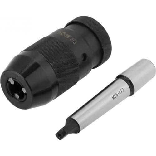 1-16mm Capacity Steel Self Tighten Keyless Lathe Drill Chuck with MT2-JT3 Taper Arbor good