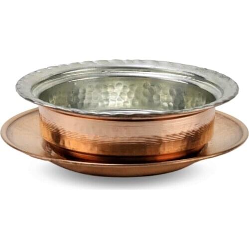 Plate Hammered Copper Soup Bowl completely handcrafted Soup Plate Copper Engraved Bowl