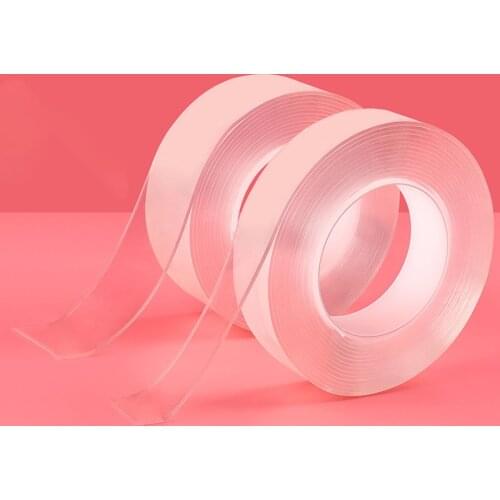 1M/3M/5M Nano Tape Double Sided Tape Transparent Reusable Waterproof Adhesive Tape Cleanable Home Gel Double Sided Tape
