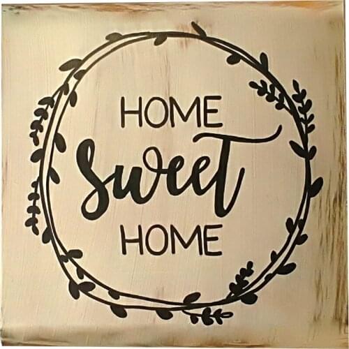 1 Pcs Decorative Rustic Wood Signs Home Decor Sweet Sign Plaque Housewarming Gift Farmhouse Style Distressed Ornament