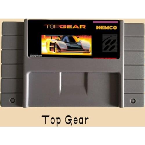 Top Gear 16 bit Big Gray Game Card For NTSC Game Player