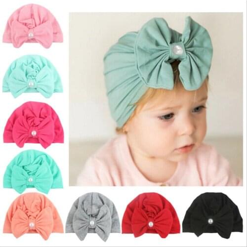 2020 New Brand Baby Toddler Girls Kids Bunny Rabbit Bow Knot Turban Headband Warm Headwrap