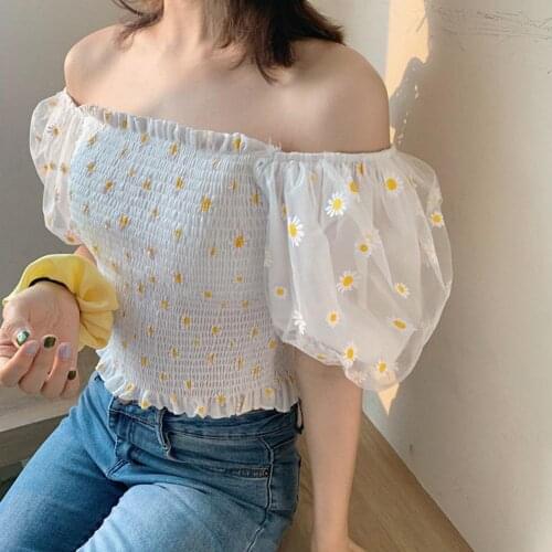 2021 Women Summer Off Shoulder Marguerite Waist Tight Short Sleeve T-shirt Womens clothing женские футболки