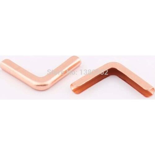 50pcs/lot Rose Gold Color Metal Scrapbooking Notebook Corner Protectors hardware accessories