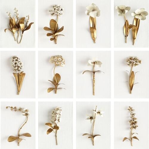 Abstract Modern Gold Leaves Posters and Prints Canvas Painting Room Wall Art Pictures for Living Room Nordic Home Decoration