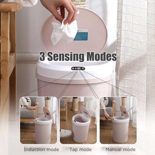 12L Automatic Touchless Intelligent induction Motion Sensor Kitchen Office Home Trash Can Sensor Eco-friendly Waste Garbage Bin