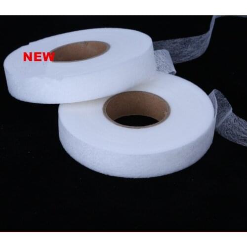 White Double Sided Sewing Accessory Adhesive Tape Cloth Apparel Fusible Interlining Fabric Tape