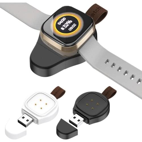 USB/Type C Fast Charger For Fitbit Versa3/Sense Smart Watch Portable Quick Charging Accessories Wireless Magnetic Charging Base