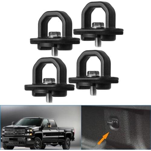 For Chevrolet GMC Sierra Silverado 2007-2018 Car Rear Tail Bed Side Wall Tie Down Anchor Pickup Truck Accessories Parts