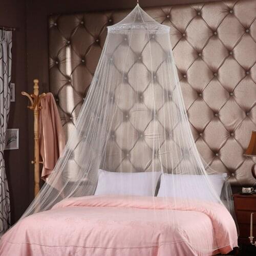 Home Outdoor Elegant Canopy Mosquito Net Circular Double Bed Mosquito Repellent Tent Insect Reject Canopy Bed Curtain Bed Tent