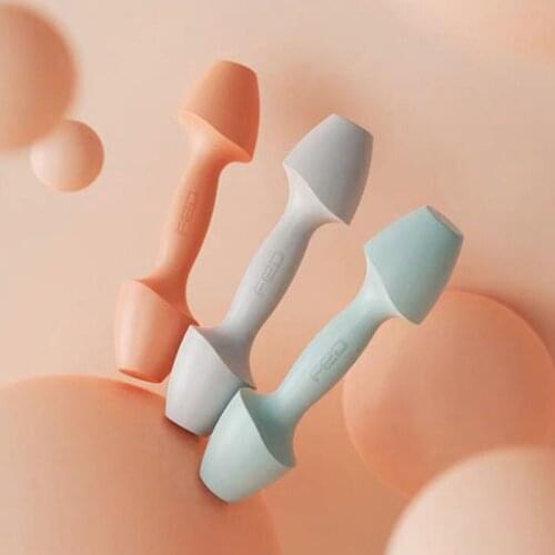 Ladies Home Small Dumbbells Yoga Fitness Equipment Mens Sports Weight Loss Slimming Silicone Covered Iron Dumbbells