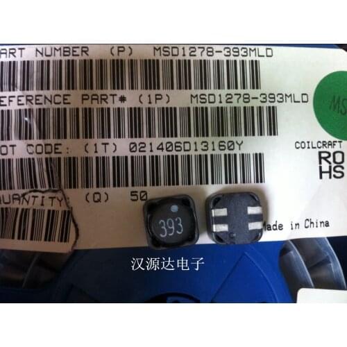 Chip coupled inductor MSD1278-393MLD 393 12X12X8MM 39UH 5.5A new