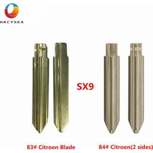 KEYDIY Metal Blank Uncut Flip #83 #84 SX9 Key Blade Car Remote Key Embryo Uncut Blade for KD VVDI Xhorse JMD Remote