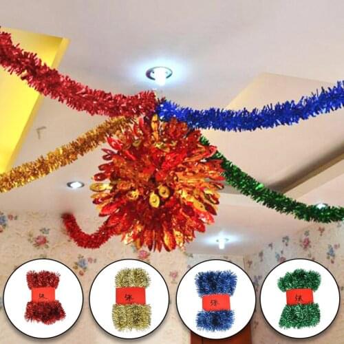 Colorful Garland Ornament Tinsel Glitter Bars Christmas Tree Decoration DIY Wedding Festival Birthday Decorations Party Supplies