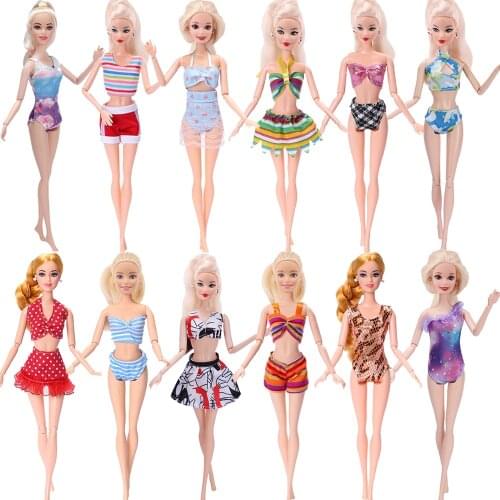 1/2/3PCS Handmade Swimsuit Mixed Style Sexy Bikini Beach Swimwear Outfit Clothes For Barbies Doll Accessories Toy,Free shipping