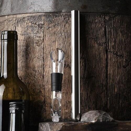 Ice Wine Chiller Stainless Steel Cooler Beer Wine Aerator and Pourer Bottle Stick Rapid Iceless Perfect Kitchen Bar Accessories