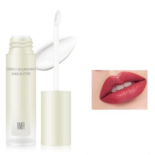 Shea Butter Deep Nourishing Lip Serum Lip Coat Non-Sticky Lip Lock Waterproof Long Lasting Sealing Gel Lipstick Raincoat