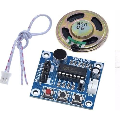 ISD1820 recording module voice module the voice board telediphone module board with Microphones+Loudspeaker