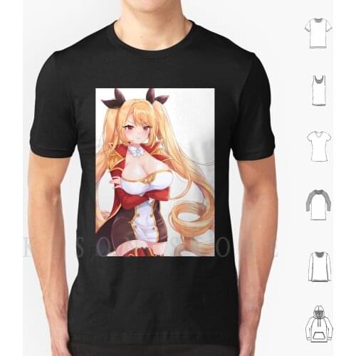Azur Lane-Nelson T Shirt Print For Men Cotton New Cool Tee Azur Lane Nelson Big Tits Oppai Boobs Cleavage Anime Girls Busty
