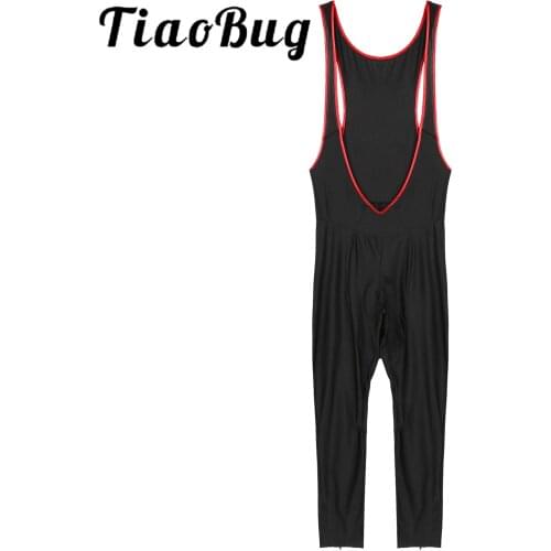 Mens Cycling Bib Pants Breathable Sleeveless Bodysuit Open Front Mesh Patchwork Riding Bicycle Tights