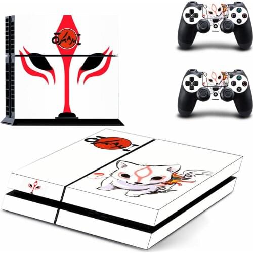 Okami HD PS4 Stickers Play station 4 Skin PS 4 Sticker Decal Cover For PlayStation 4 PS4 Console & Controller Skins Vinyl