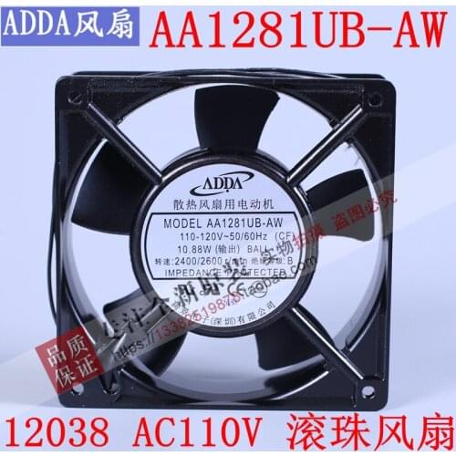 NEW ADDA AA1281HB-AW 12038 AC110V double ball bearing system enclosure cooling fan