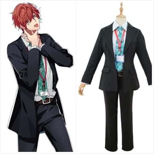 Division Rap Battle Doppo Kannonzaka Matenrou Cosplay Costume Hypnosis Mic DOPPO CostumesFull Set with Wig Adult Costume