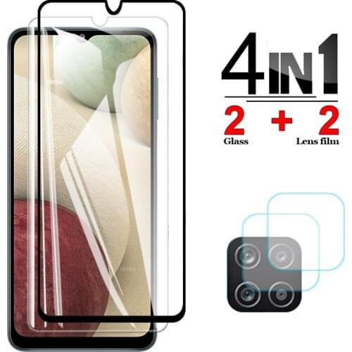 Protective Glass For Samsung Galaxy A12 Tempered Glass Screen Protectors safety s20 fe a02s m51 a21s a52 a72 a42 5g camera Lens