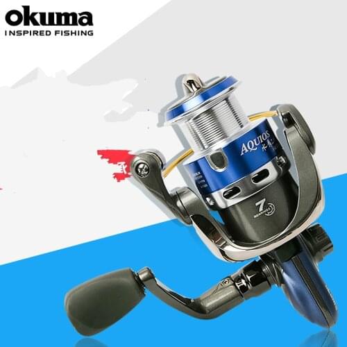 Okuma 1000s-5000s Fishing Reel Fishing Spinning Reel Carp Fishing Reels 5.0:1 6+1 BB Rock Fishing Reel Wheel Carretilha De Pesca