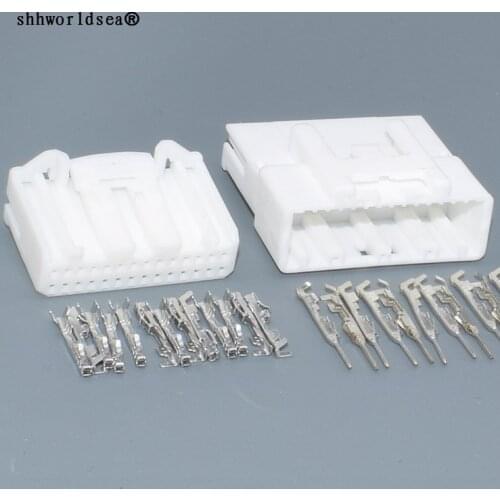 Shhworldsea auto 0.7mm 28pin male female 28 Pin 1717115-1 1565380 Automotive Wiring Cable Socket Auto Plug 22011-28Y